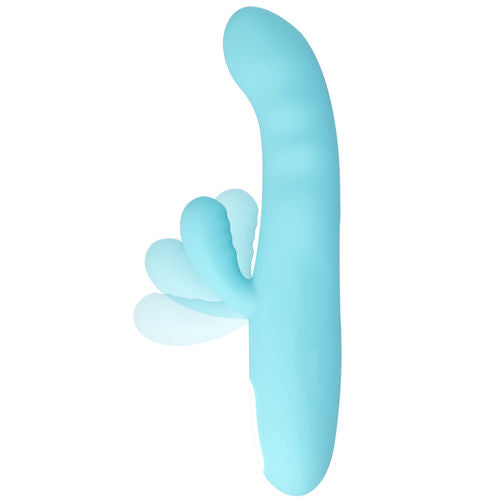 VIBRADOR EIFFEL ROTADOR AZUL TURQUESA - MIA