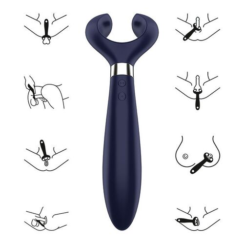 SATISFYER - ENDLESS FUN MULTI VIBRADOR 3 AZUL / NEGRO