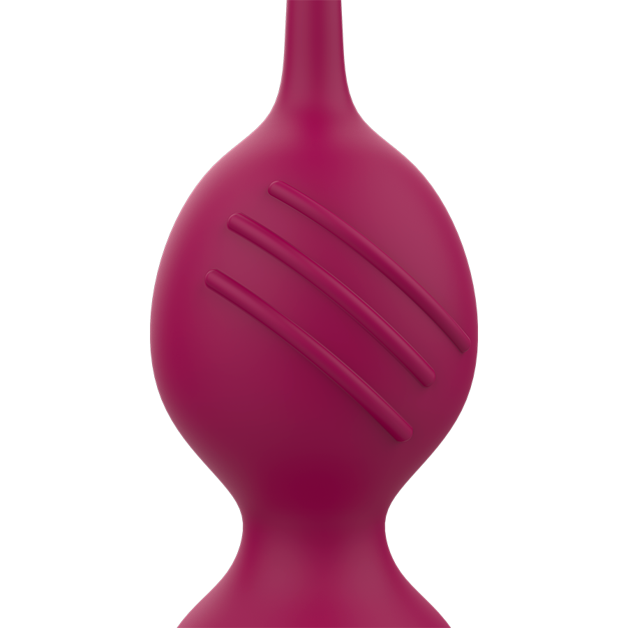 BOLAS KEGEL NISHA RECARGABLES VIBRADORAS ORQUIDEA GRANATE / NEGRO - RITHUAL