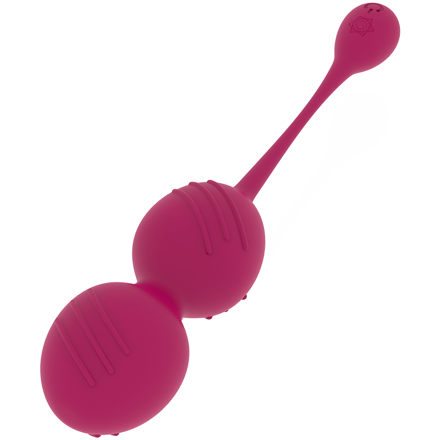 BOLAS KEGEL NISHA RECARGABLES VIBRADORAS ORQUIDEA GRANATE / NEGRO - RITHUAL