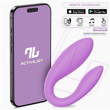 INTOYOU APP SERIES Juguete para Parejas con APP Flexible Silicona Lavanda