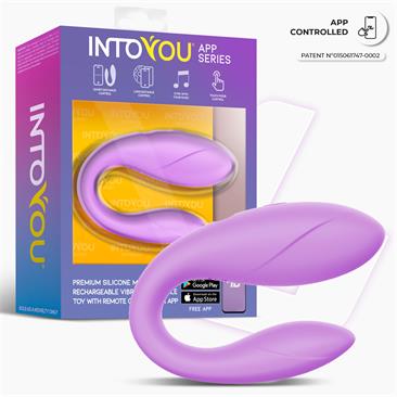 PINZA para Parejas con APP Flexible Silicona Lavanda - INTOYOU APP SERIES
