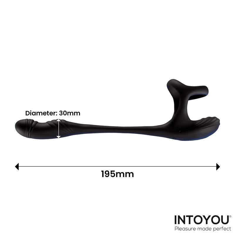 Plug Anal Kamber Vibración y Waving 360º y Estimulador Testículos - INTOYOU