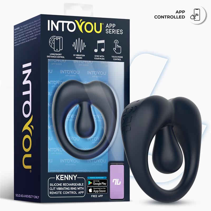 Anillo Kenny Vibrador con Estimulador de Clítoris y APP - INTOYOU APP SERIES