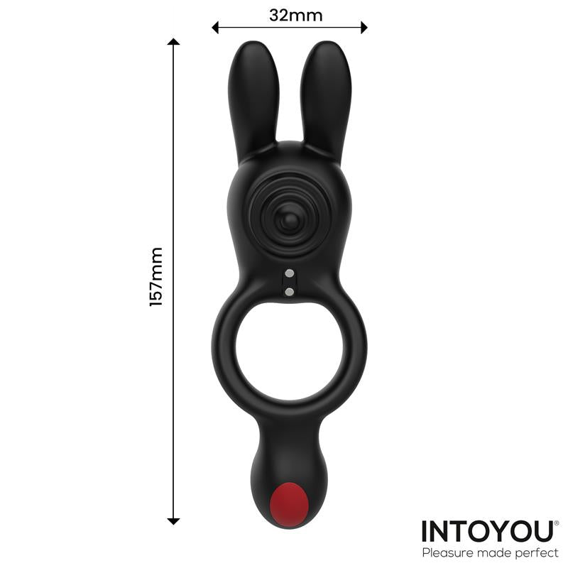 Anillo Konny Vibrador Doble con Conejito y Control Remoto - INTOYOU
