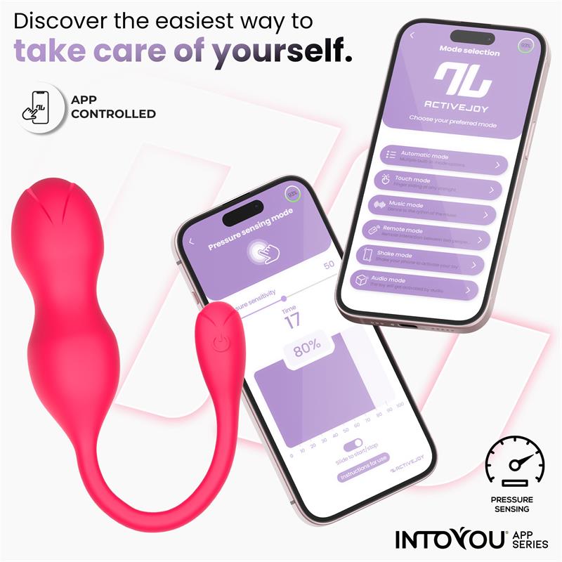 Bolas de Kegel Kyra Entrenador de Suelo Pélvico con Sensor de Presión y App - INTOYOU APP SERIES