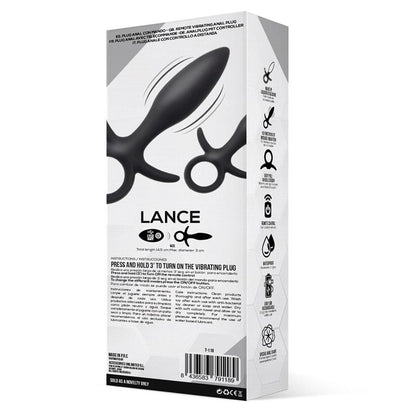 Lance Plug Anal Control Remoto Silicona Liquida USB - TARDENOCHE