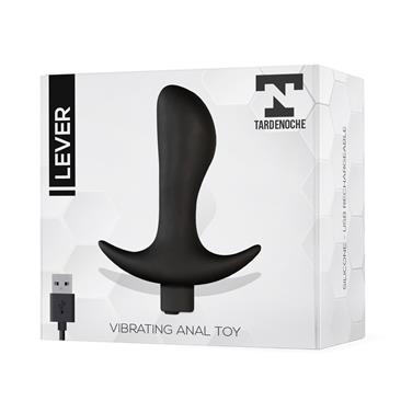 TARDENOCHE Lever Plug Anal con Vibración USB Silicona