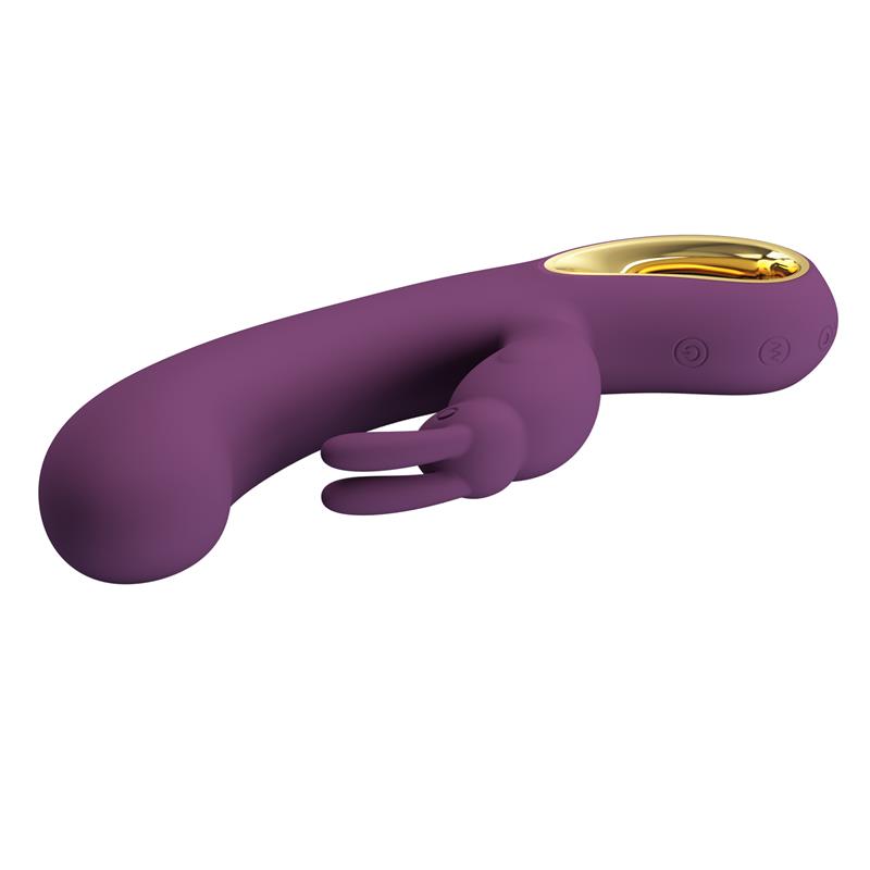 Vibrador Liam Punto G Silicona con APP Morado - PRETTYLOVE
