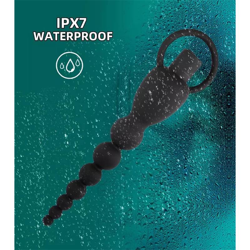 Cadena Anal Marbe con Vibración USB Silicona - TARDENOCHE