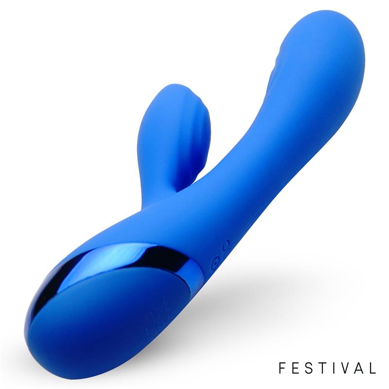 Vibrador Marna USB Azul - FESTIVAL - LATETOBED