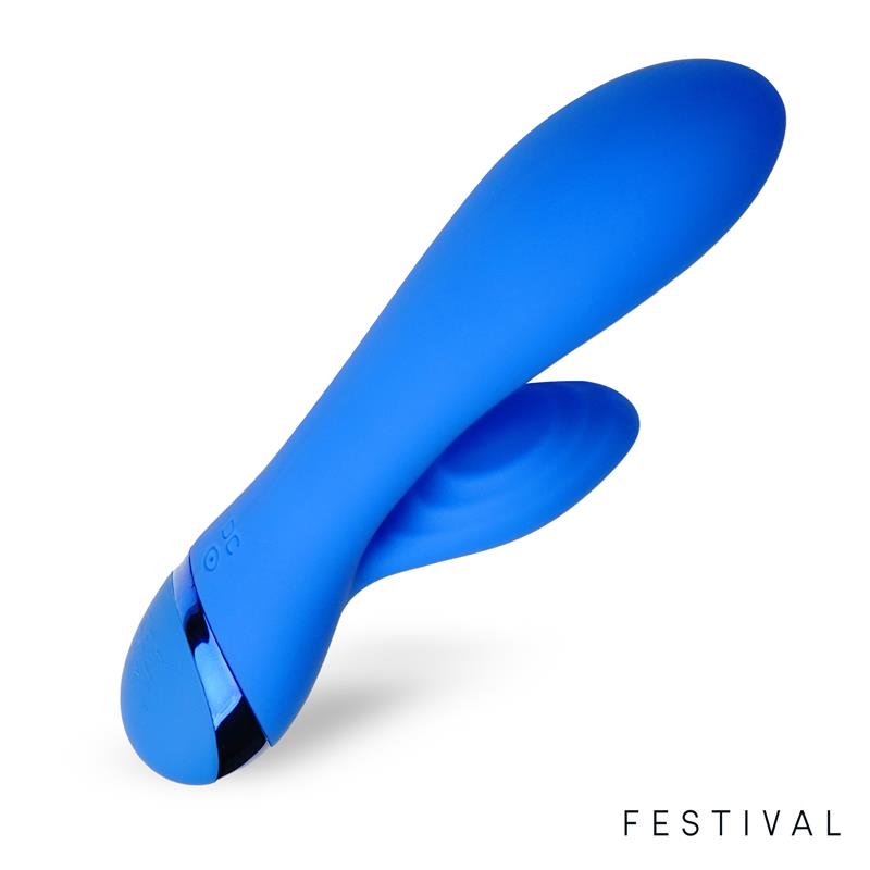 Vibrador Marna USB Azul - FESTIVAL - LATETOBED