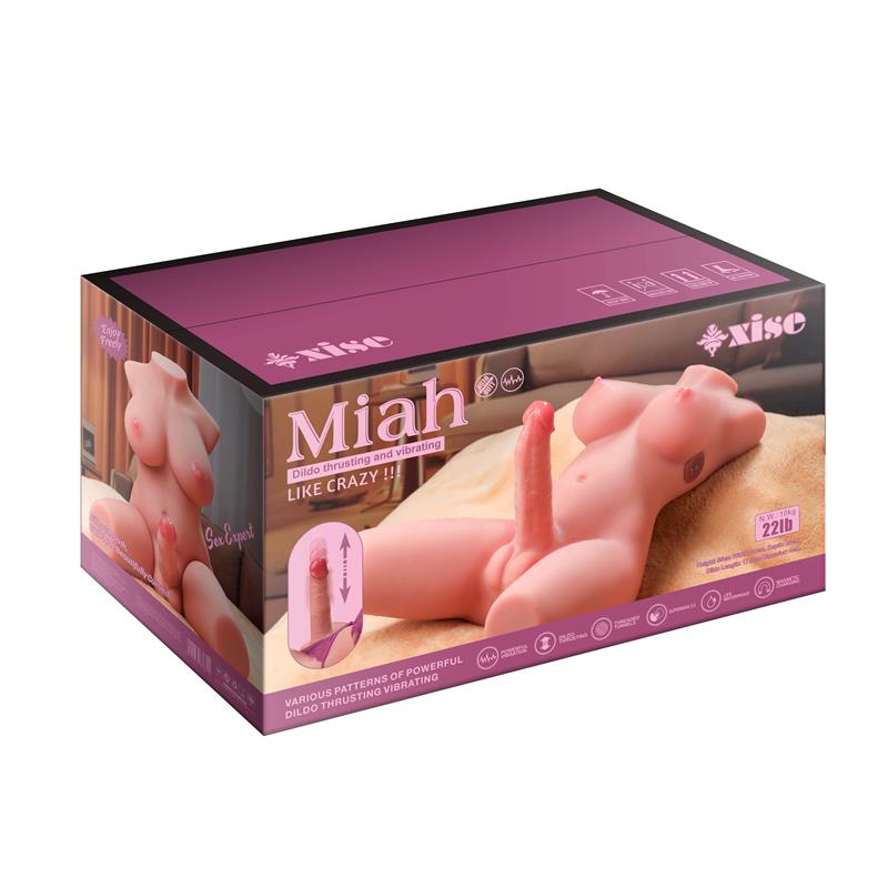 Masturbador Miah Lady Boy Torso con Vibración y Thrusting 9.8 kg - XISE