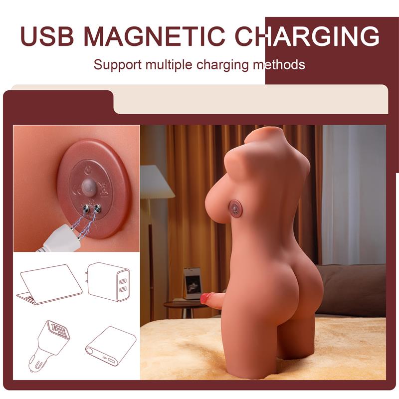 Masturbador Miah Lady Boy Torso con Vibración y Thrusting 9.8 kg - XISE