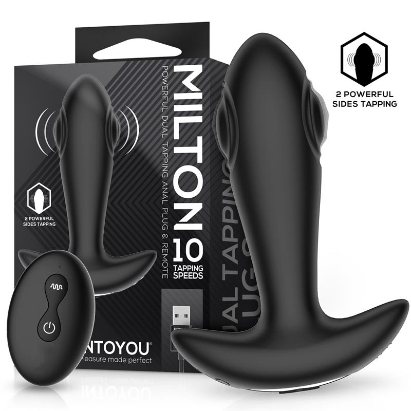 Plug Anal Milton con Doble Tapping y Control Remoto - INTOYOU