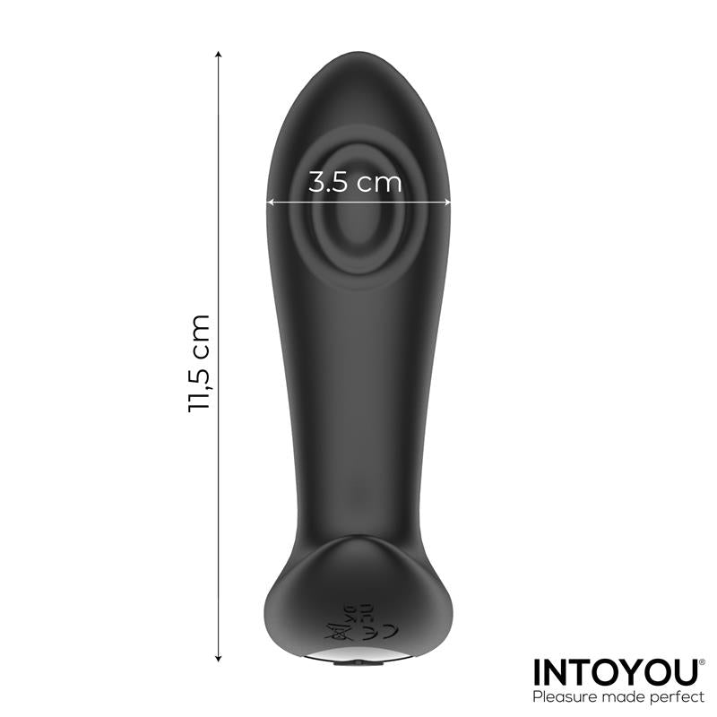 Plug Anal Milton con Doble Tapping y Control Remoto - INTOYOU