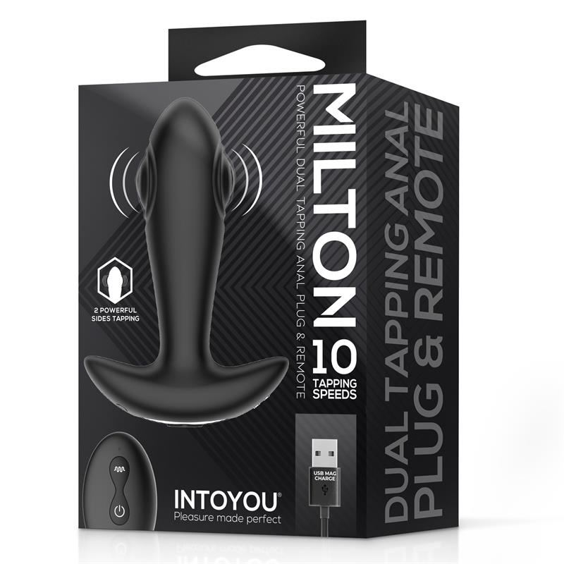 Plug Anal Milton con Doble Tapping y Control Remoto - INTOYOU