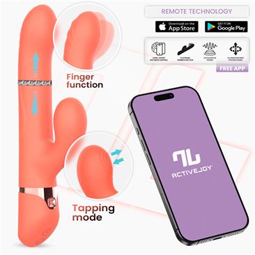 Vibrador Mindy con Anillo de Bolas Up and Down, Finger y Pulsación con APP -  INTOYOU APP SERIES