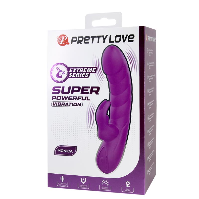 Vibrador Monica con Conejito - PRETTYLOVE