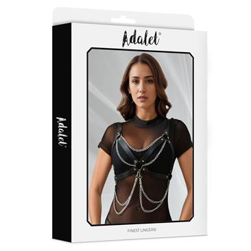NOELLE ARNÉS PARA PECHO CUERO VEGANO CON CADENAS TALLA ÚNICA - ADALET LINGERIE