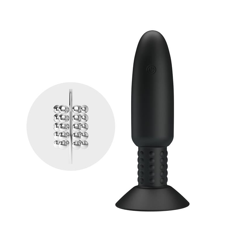 Plug Anal con Vibración y Rotación con Control Remoto USB - PRETTYLOVE