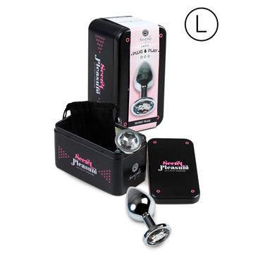 Plug Anal Talla L Transparente - SECRET PLAY