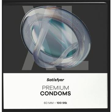 SATISFYER - Preservativos Alta calidad 100 Unidades. Talla 45 / 49 / 53 / 57 / 60 / 64