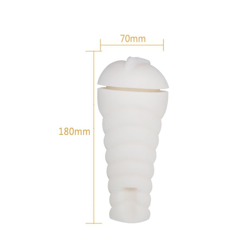 Masturbador Sally Blanco y Dorado - PRETTYLOVE