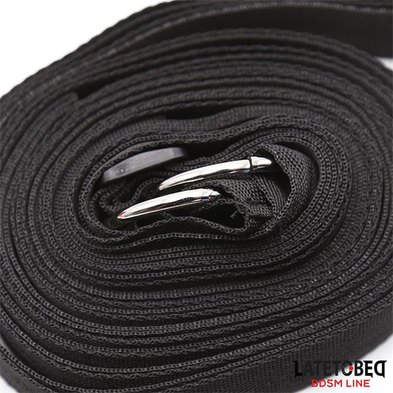 SET Restricciones para la Cama con Antifaz Esposas Ajustables y Desmontables - LATETOBED BDSM LINE