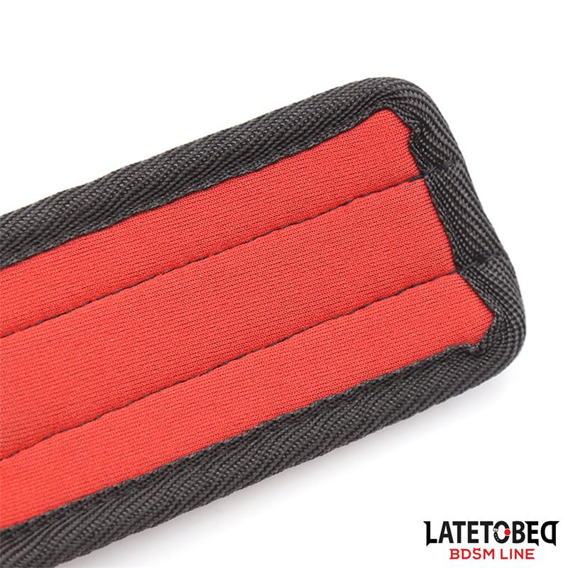 SET Restricciones para la Cama con Antifaz Esposas Ajustables y Desmontables - LATETOBED BDSM LINE