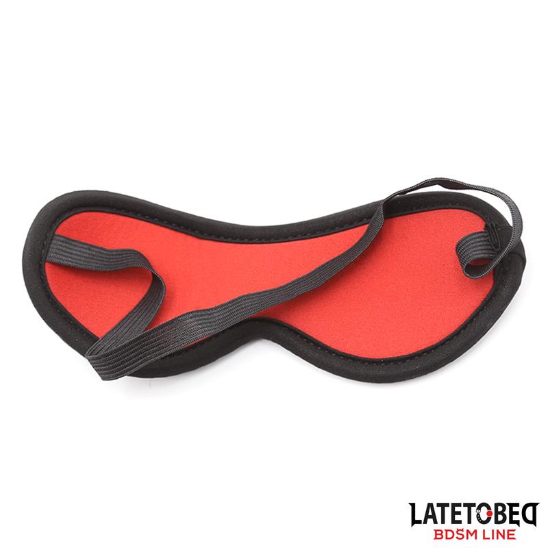 SET Restricciones para la Cama con Antifaz Esposas Ajustables y Desmontables - LATETOBED BDSM LINE