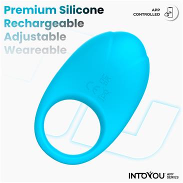 Anillo Ringo Vibrador con APP Unibody Azul / Verde- INTOYOU APP SERIES