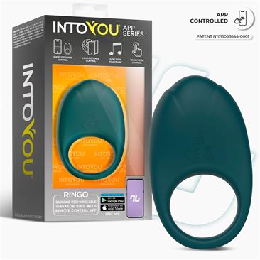 INTOYOU APP SERIES Ringo Anillo Vibrador con APP Unibody Verde