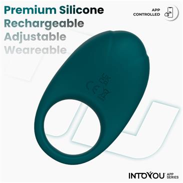 Anillo Ringo Vibrador con APP Unibody Azul / Verde- INTOYOU APP SERIES