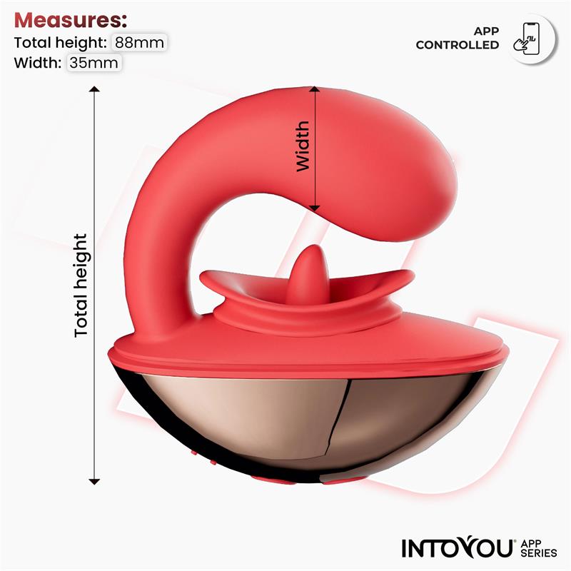 Estimulador Rondy con Vibración y Lengua con App - INTOYOU APP SERIES