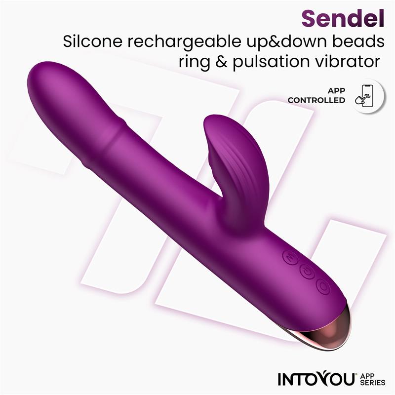 Vibrador Sendel con Anillo de Bolas Internas Up and Down y Pulsación con App - INTOYOU APP SERIES