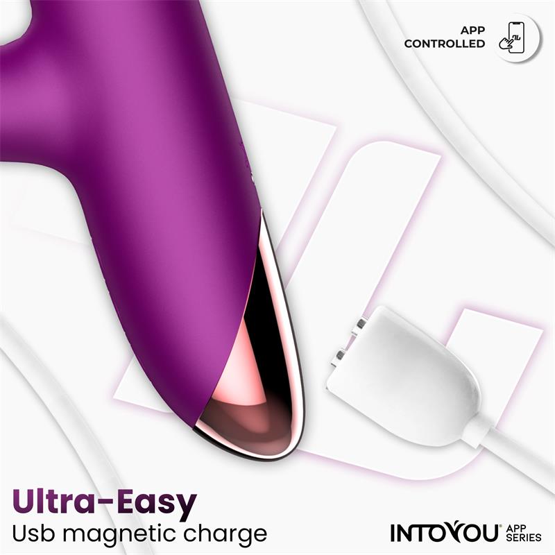 Vibrador Sendel con Anillo de Bolas Internas Up and Down y Pulsación con App - INTOYOU APP SERIES