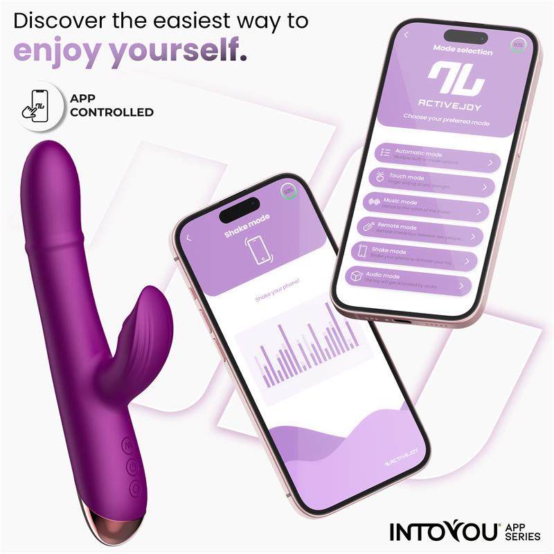 Vibrador Sendel con Anillo de Bolas Internas Up and Down y Pulsación con App - INTOYOU APP SERIES