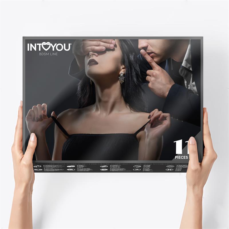 Set Bondage 11 Piezas Negro - INTOYOU