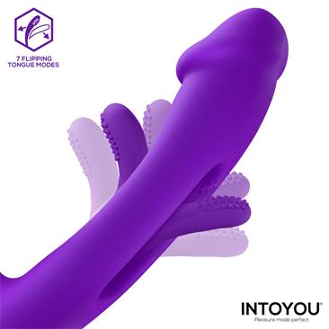 SITER 2.0 VIBRADOR CON LENGUA FLAPPING, GOLPETEO Y CABEZALES INTERCAMBIABLES - INTOYOU