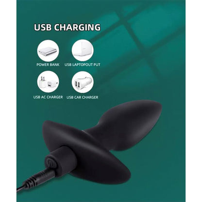 Spear Plug Anal con Vibracion USB Silicona - TARDENOCHE