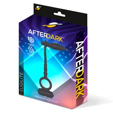 Sugilite Plug Anal con Vibración y Anillo para el Pene con Vibración - AFTERDARK -