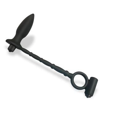 Sugilite Plug Anal con Vibración y Anillo para el Pene con Vibración - AFTERDARK -