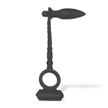 Sugilite Plug Anal con Vibración y Anillo para el Pene con Vibración - AFTERDARK -