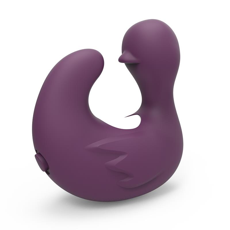 Anillo dedal Swamson Patito Estimulador USB Silicona Negro / Violeta / Rosa - FESTIVAL - LATETOBED