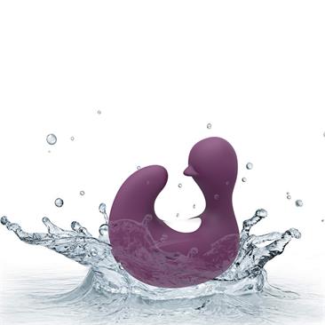 Anillo dedal Swamson Patito Estimulador USB Silicona Negro / Violeta / Rosa - FESTIVAL - LATETOBED