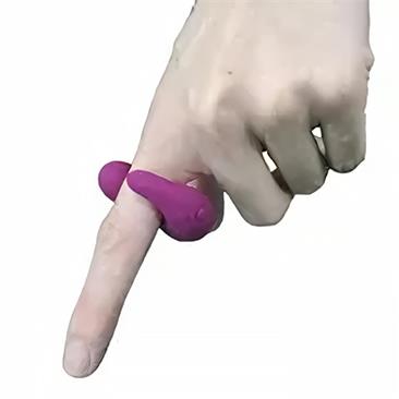 Anillo dedal Swamson Patito Estimulador USB Silicona Negro / Violeta / Rosa - FESTIVAL - LATETOBED
