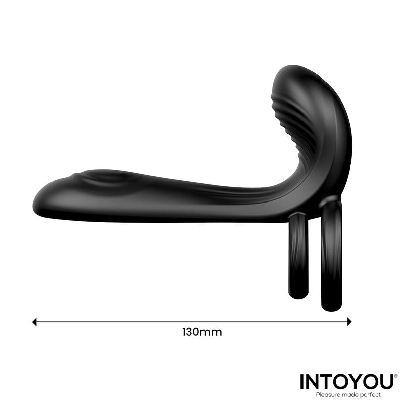 Anillo Doble Synkox Girth Gainer para el Pene con Vibración - INTOYOU
