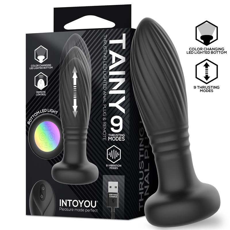 Plug Anal Tainy con Thrusting y Luces Led con Control Remoto - INTOYOU