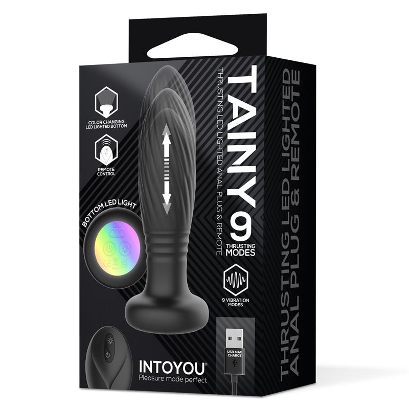 Plug Anal Tainy con Thrusting y Luces Led con Control Remoto - INTOYOU
